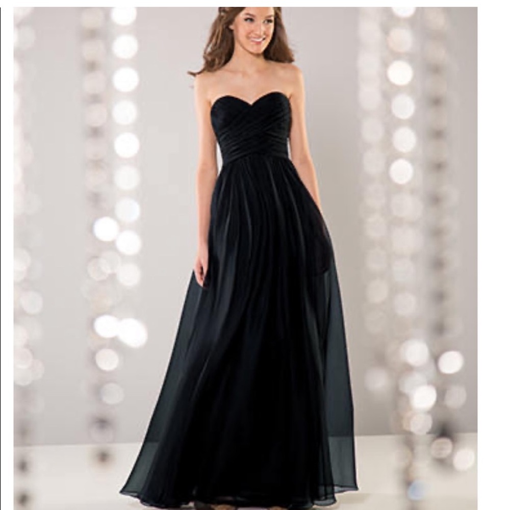 Madelyn Black Silky Chiffon
